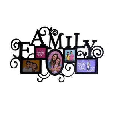 Family Photo Collage Frame (Black)