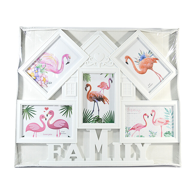 Flamingo Family Photo Frame