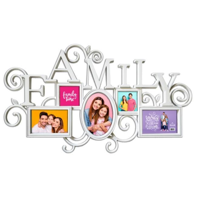 Family Photo Collage Frame (White)