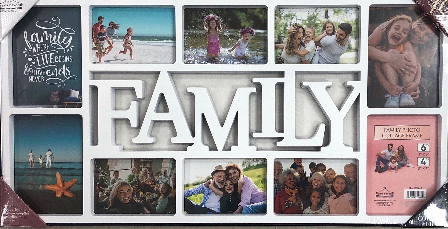 Family Photo Collage Frame 10 Photos