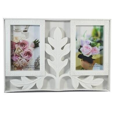 Leaf Frame 2 Photos White
