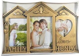 Family House 3 Photo Frame Bronze