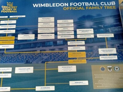 Wimbledon FC Family Tree A2 Poster