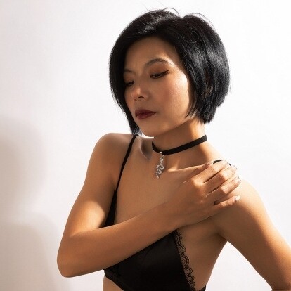 Necklace Dark Snake Jewelry 