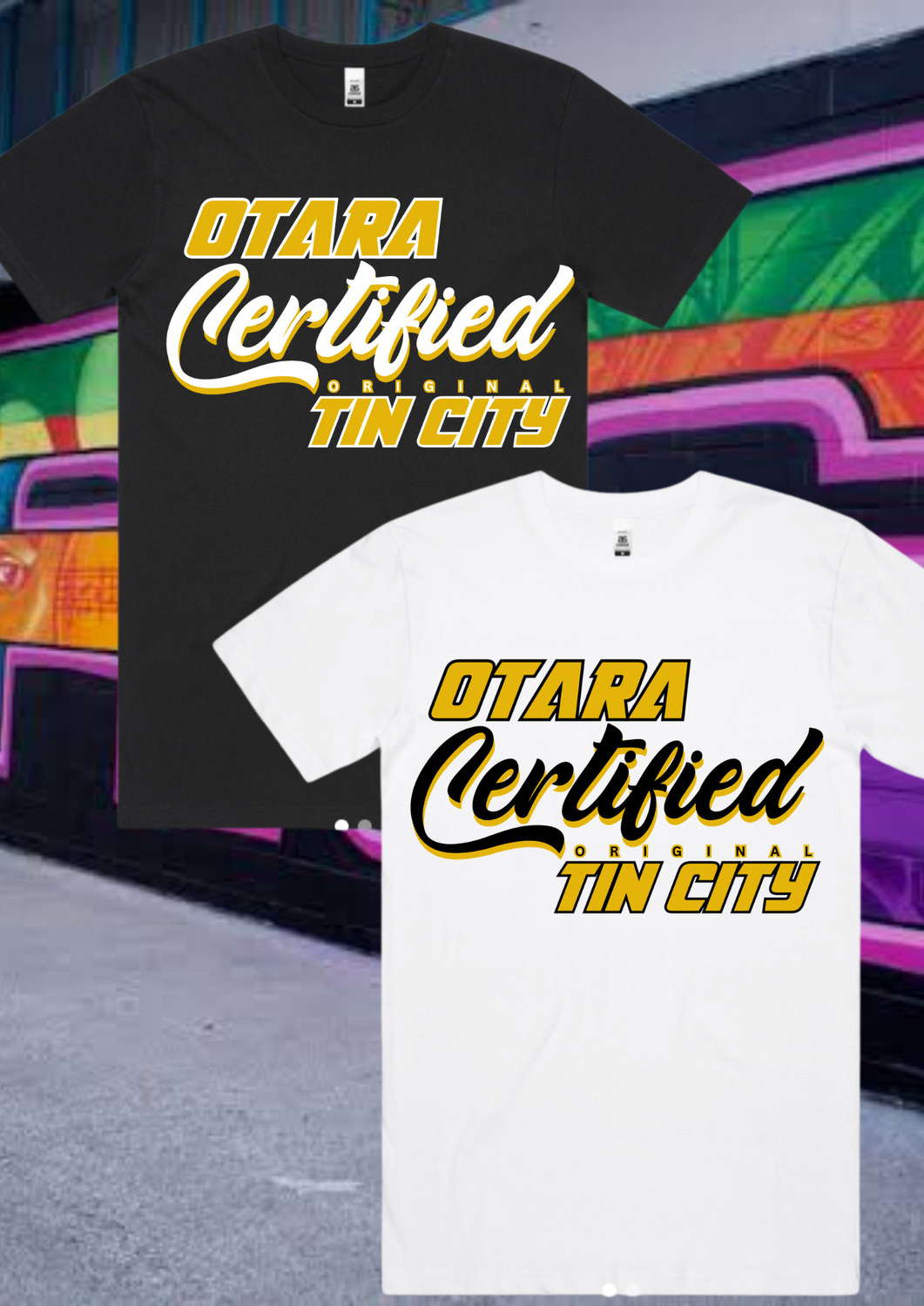 Gold otara white/blk