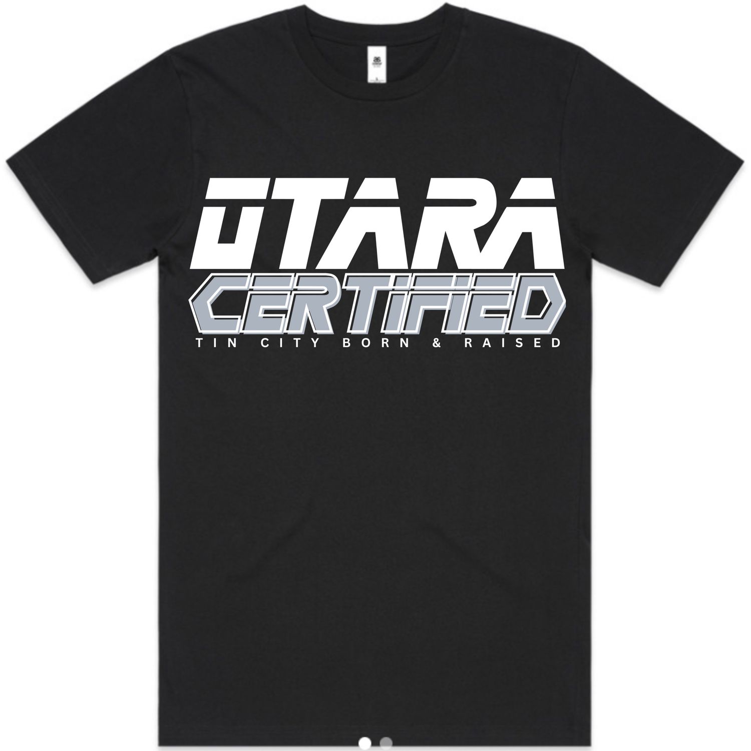 Black/white otara certified tees