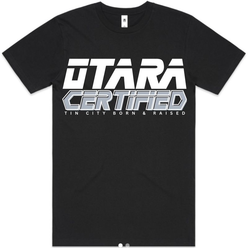 Black/white otara certified tees