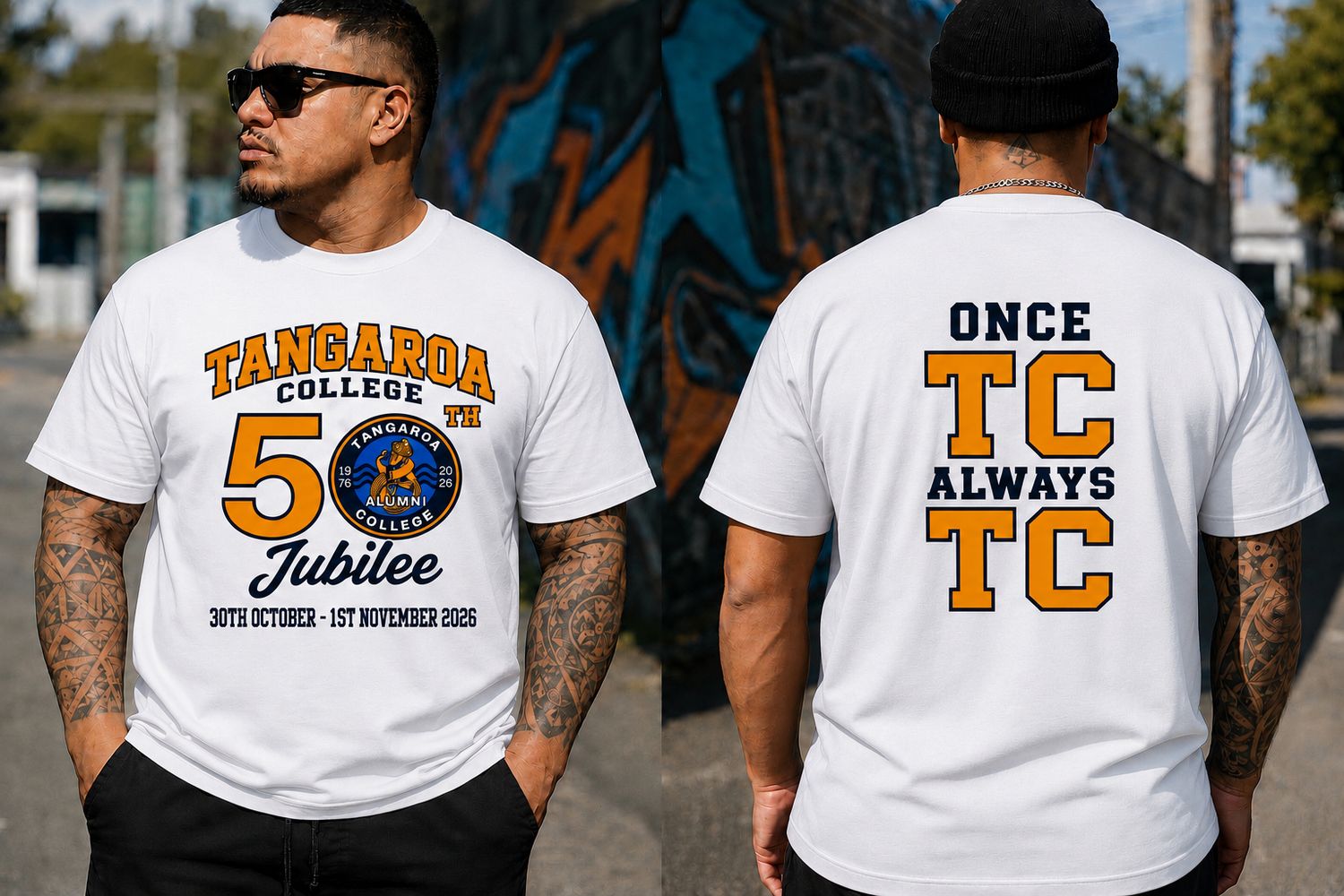 Tangaroa college (white tshirt)