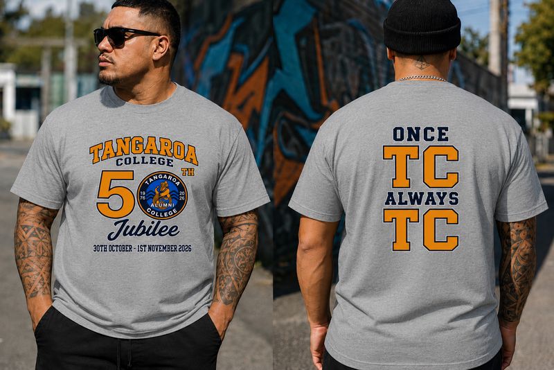 Tangaroa college (grey T-shirt )