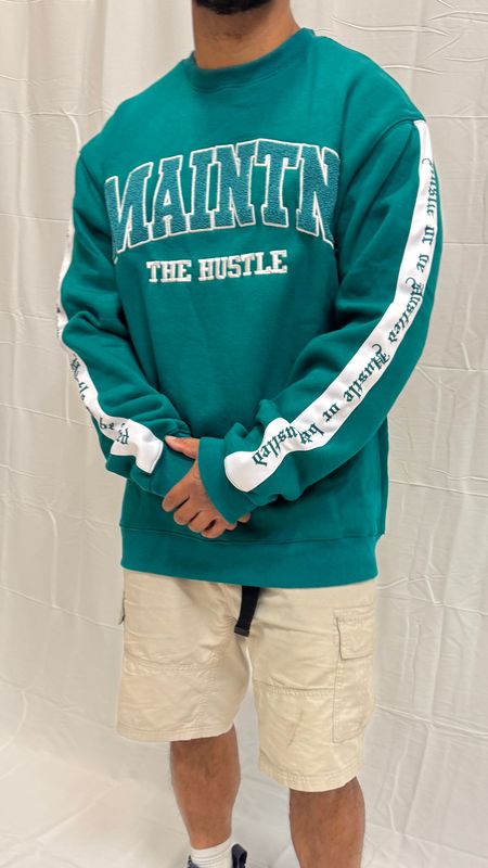 Teal crewneck