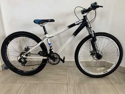 White/Blue Big tyre Bike