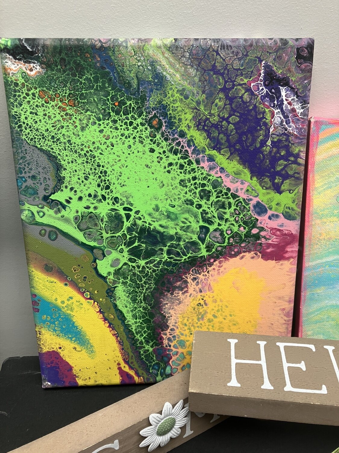 Pour Paint Canvas A