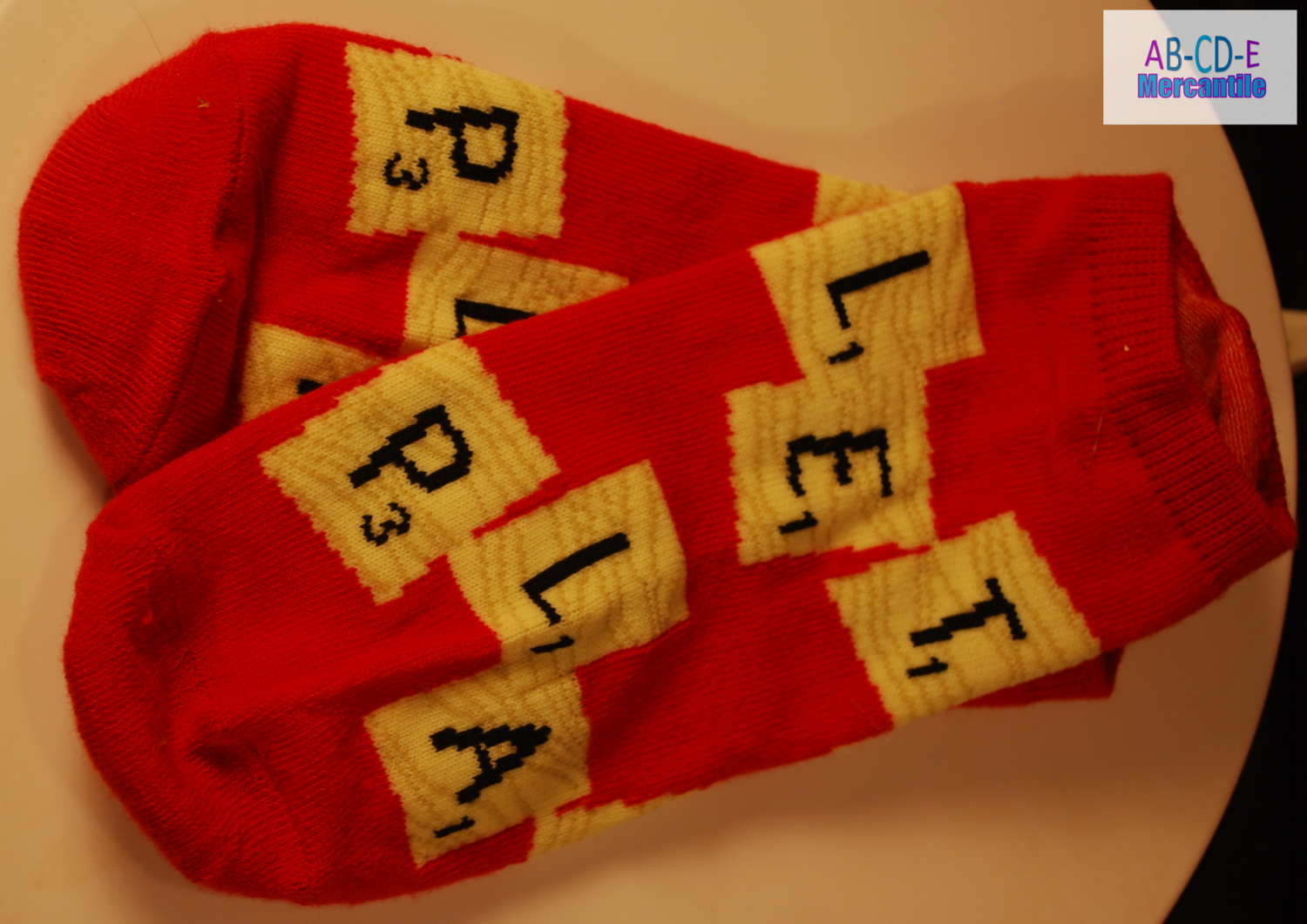 Board Game Fun Socks-Scrabble
