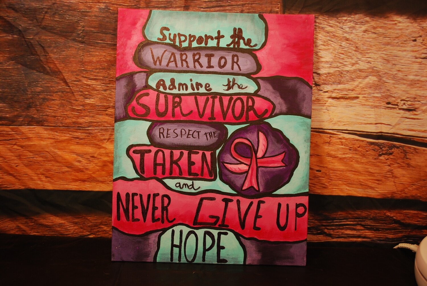 Support the Warriors Canvas Board