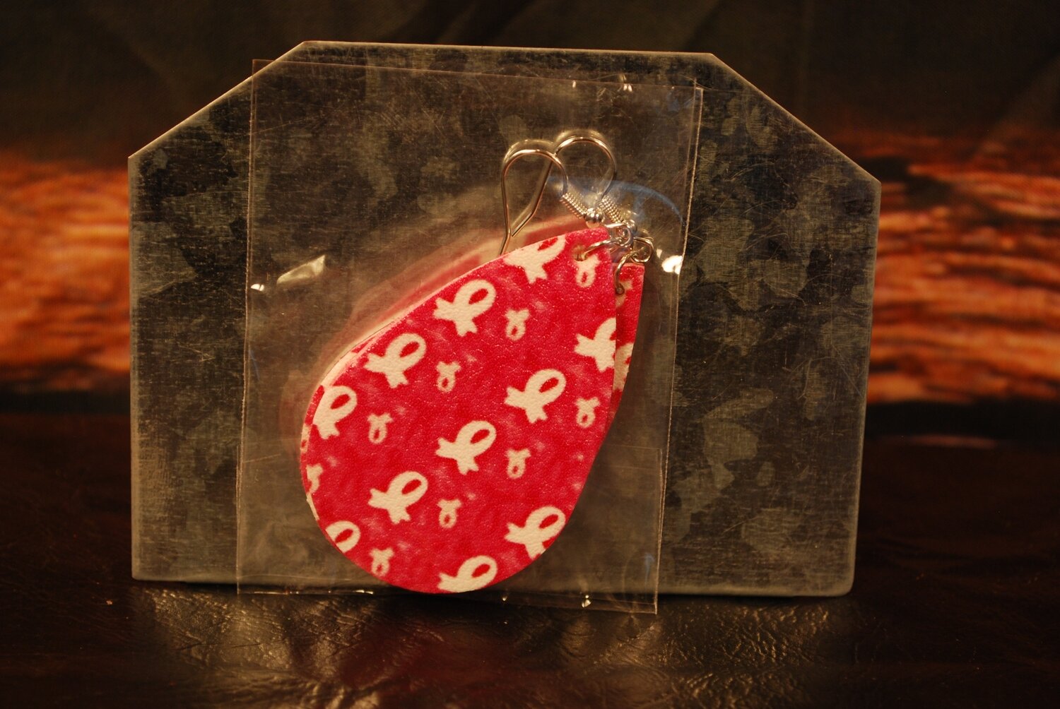 Leather Awareness Earrings-A