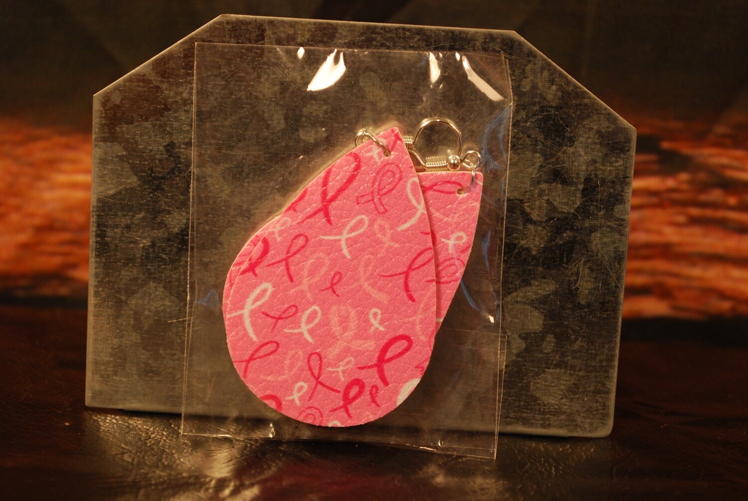 Leather Awareness Earrings-C