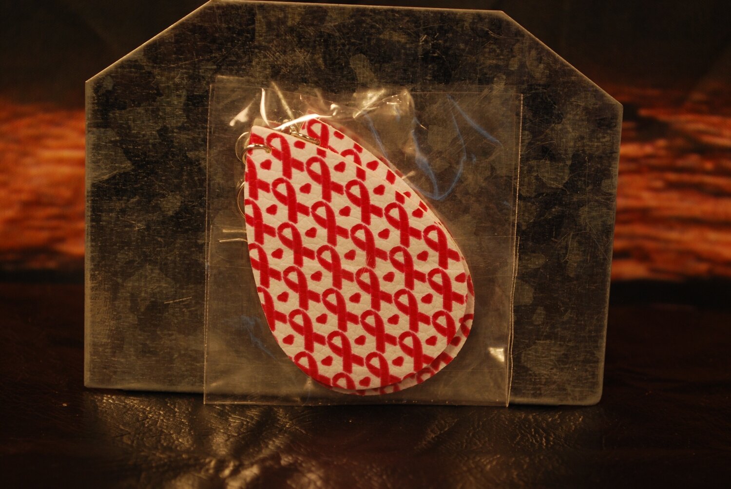 Leather Awareness Earrings-E