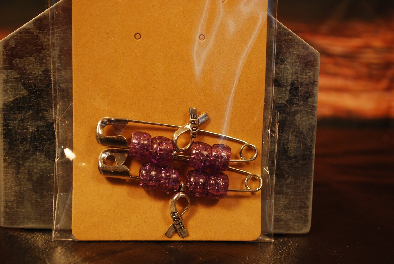 Sleeve Holder Pin Set-Purple/Silver