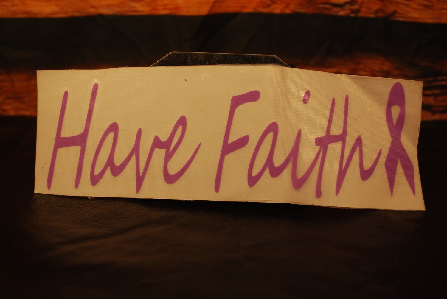 Vinyl Sticker-Have Faith Purple-C