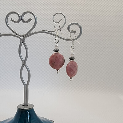 Rhodonite Earrings