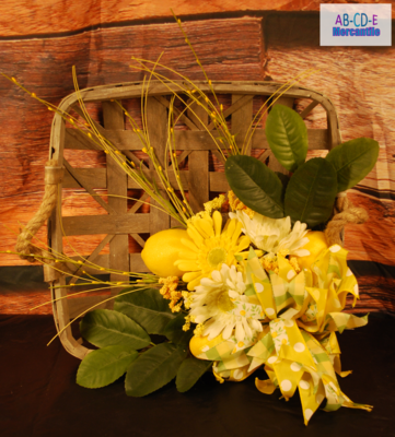 Lemon Wall Basket