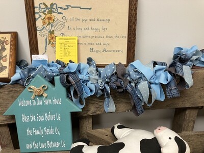 Blue Loopty Loo Garland-32in/48in