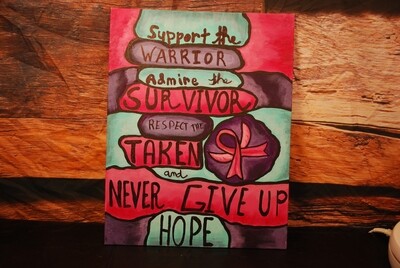 Support the Warriors Canvas Board