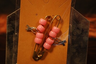 Sleeve Holder Pin Set-Pink/Gold