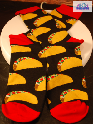 Food Lover Socks-Tacos