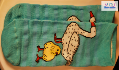 Fans of Friends Socks-Chick &amp; Duck