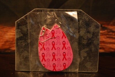 Leather Awareness Earrings-D