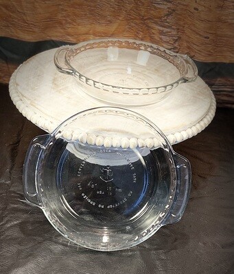 Crystal Clear by Anchor Hocking 2 Ind. Baking Dishes