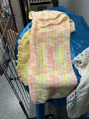 Vintage Baby Blanket and Buttoned Wrap