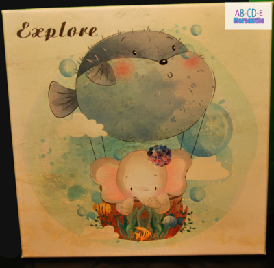 Nursery Elephant Prints-3pc Set
