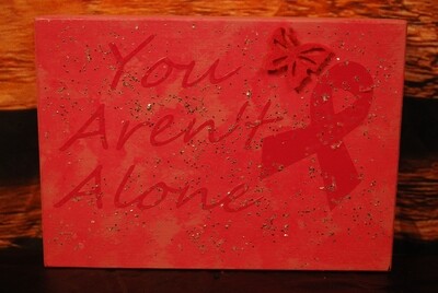 Pink Wood Awareness Sign