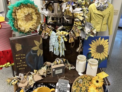 Sunflower &amp; Butterfly Canvas