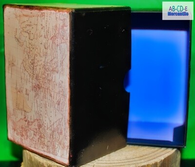 Upcycled Map Box-Jewelry Box with Lift Top B