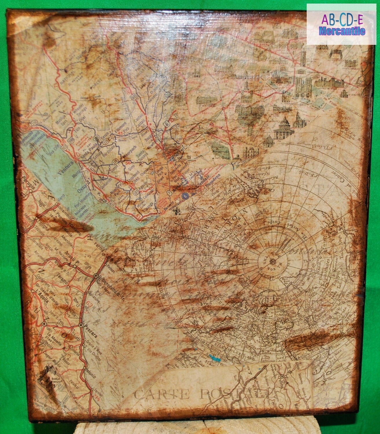 Upcycled Map Box-Olde World Style Atlas