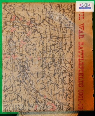 Upcycled Map Box-Civil War Battlefields