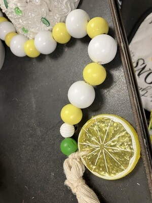 Lemon Bead Garland-39in