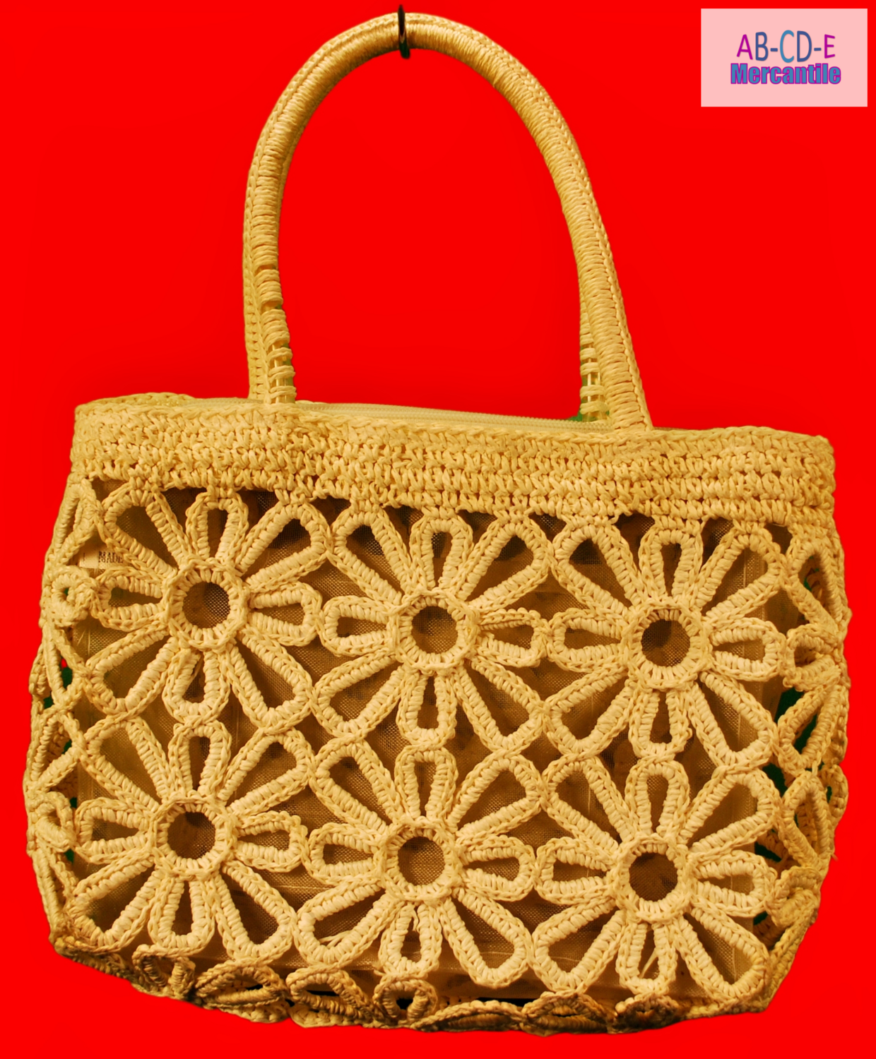 See-Through Purse-Cream
