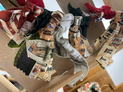 Americana Fabric Garland C-26in/32in