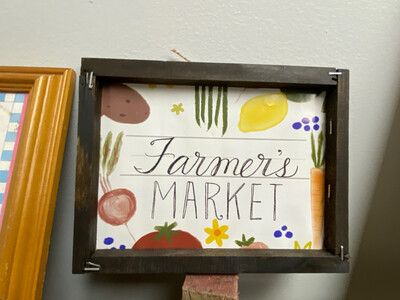 Farmers Market Reverse Canvas