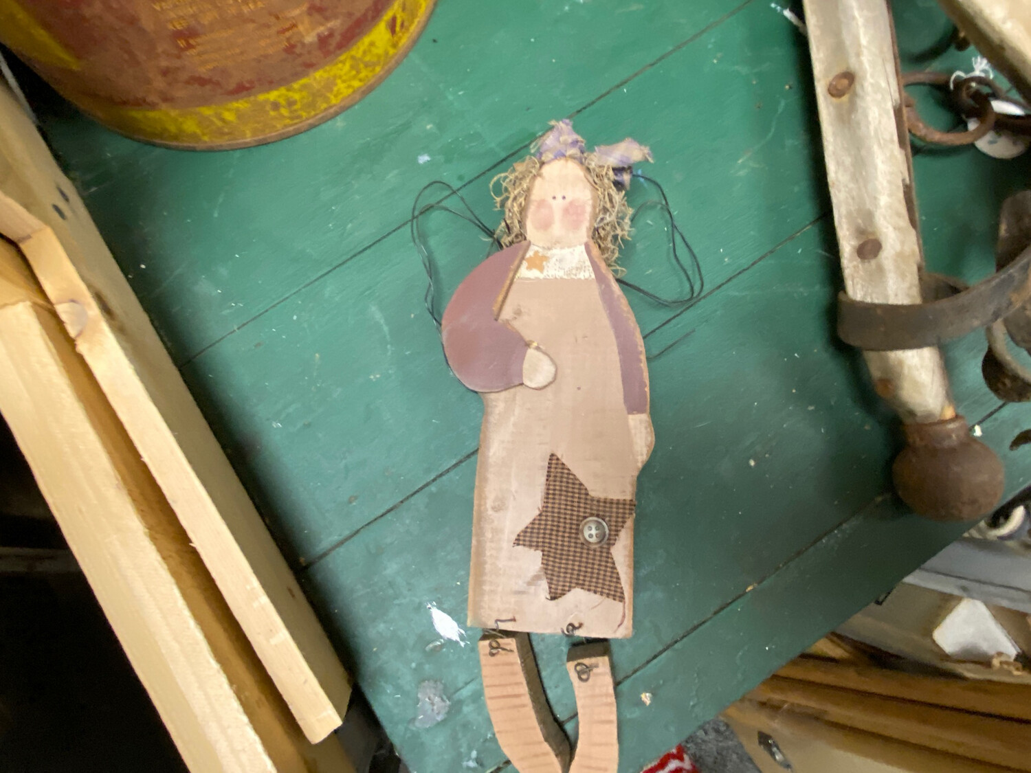 Handpainted Wood Angel