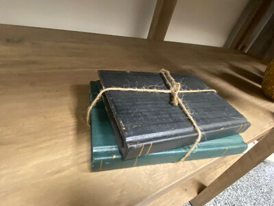 Mini Wood Book Stack