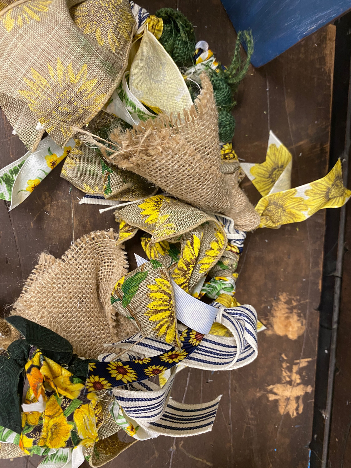 Sunflowers &amp; Burlap Garland-27in/41in