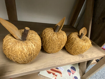 Wicker Apples 3pc Set