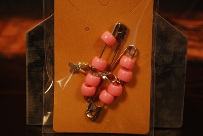 Sleeve Holder Pin Set-Pink/Silver