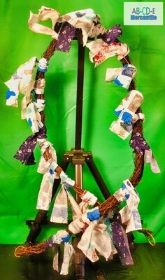 Farmhouse Garland-Blue Grapevine Garland