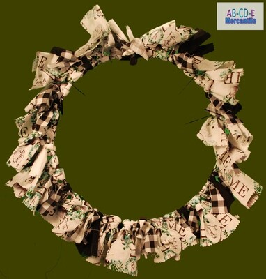 Wagon Wheel Wreath-Home/Live Simply-14in